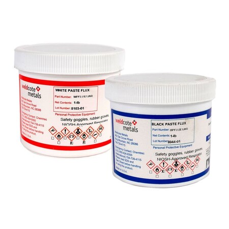 Weldcote Flux White Paste Flux 1/2 Pound Jar WPFLUX12JAR